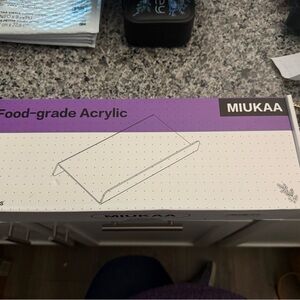 Disney Purple and White Food-Grade Acrylic Stand